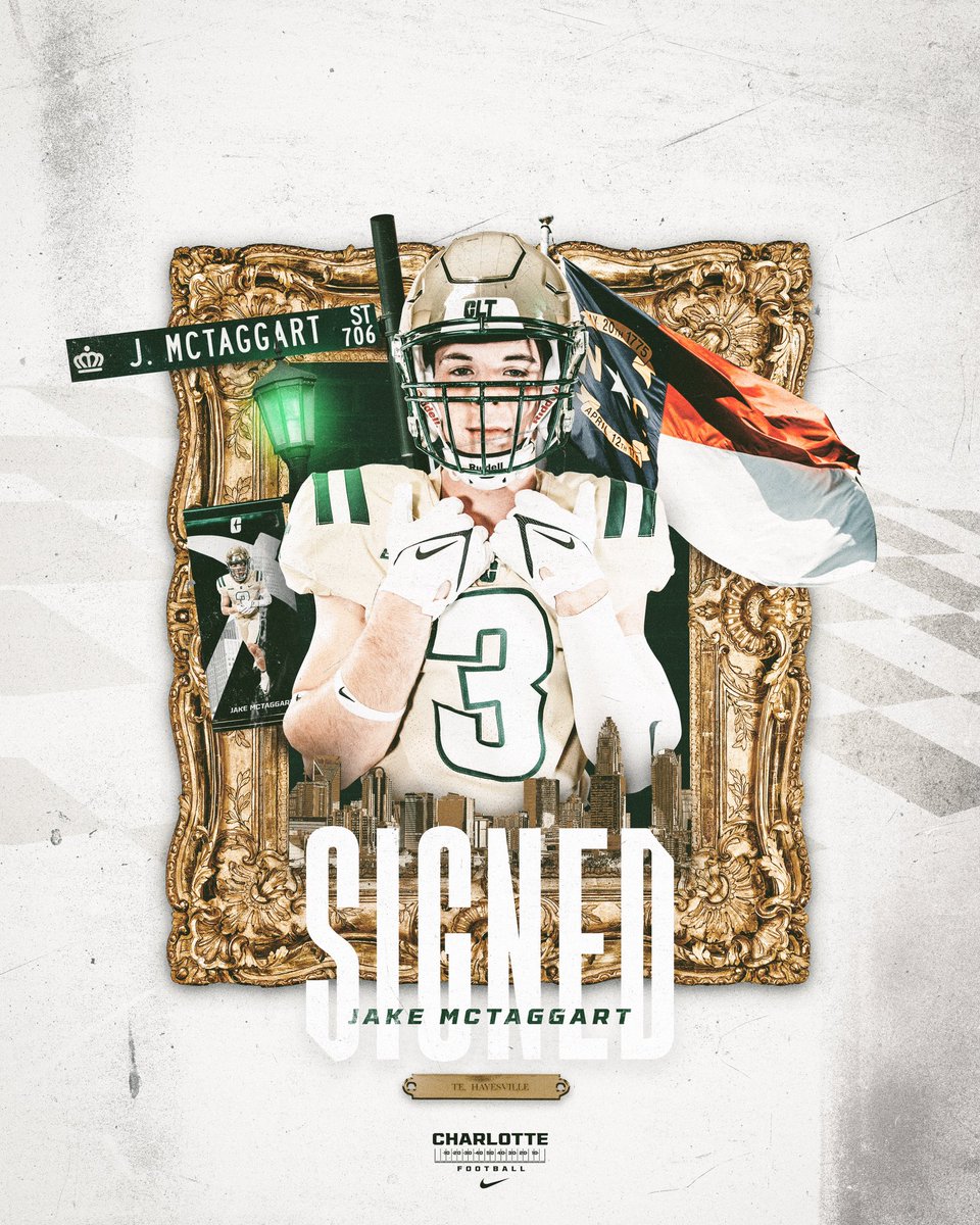 CharlotteFTBL's tweet photo. The reason National Tight Ends day is a national holiday, Welcome to the Gold Standard @mctaggart_jake ! #Que22nCityKings 

#PEEP / #GoldStandard https://t.co/jwUUAaSzGh