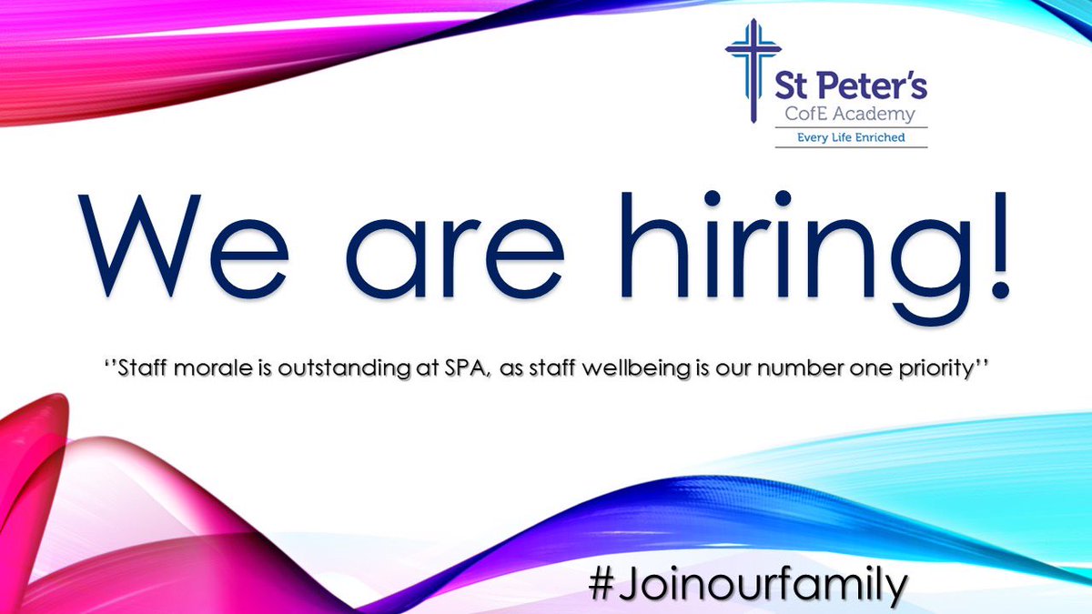 Vacancy: Alternative Provision Officer 
An exciting opportunity has arisen to appoint an AP Officer at our Academy to work within our on- site Alternative Provision Facility ‘Fusion’. Please see advert for further details
 eteach.com/careers/stpete…
