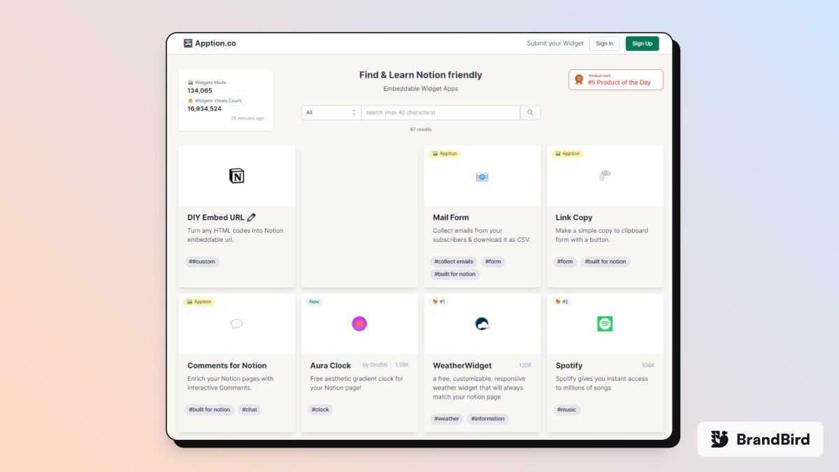 TheRyanKay's tweet photo. 2. Embeddable Widget Apps for Notion

Add 3rd party apps embed or create a custom embed for your Notion Document.

https://t.co/YsSMXGK8Tw https://t.co/uU5Wqm3C3o