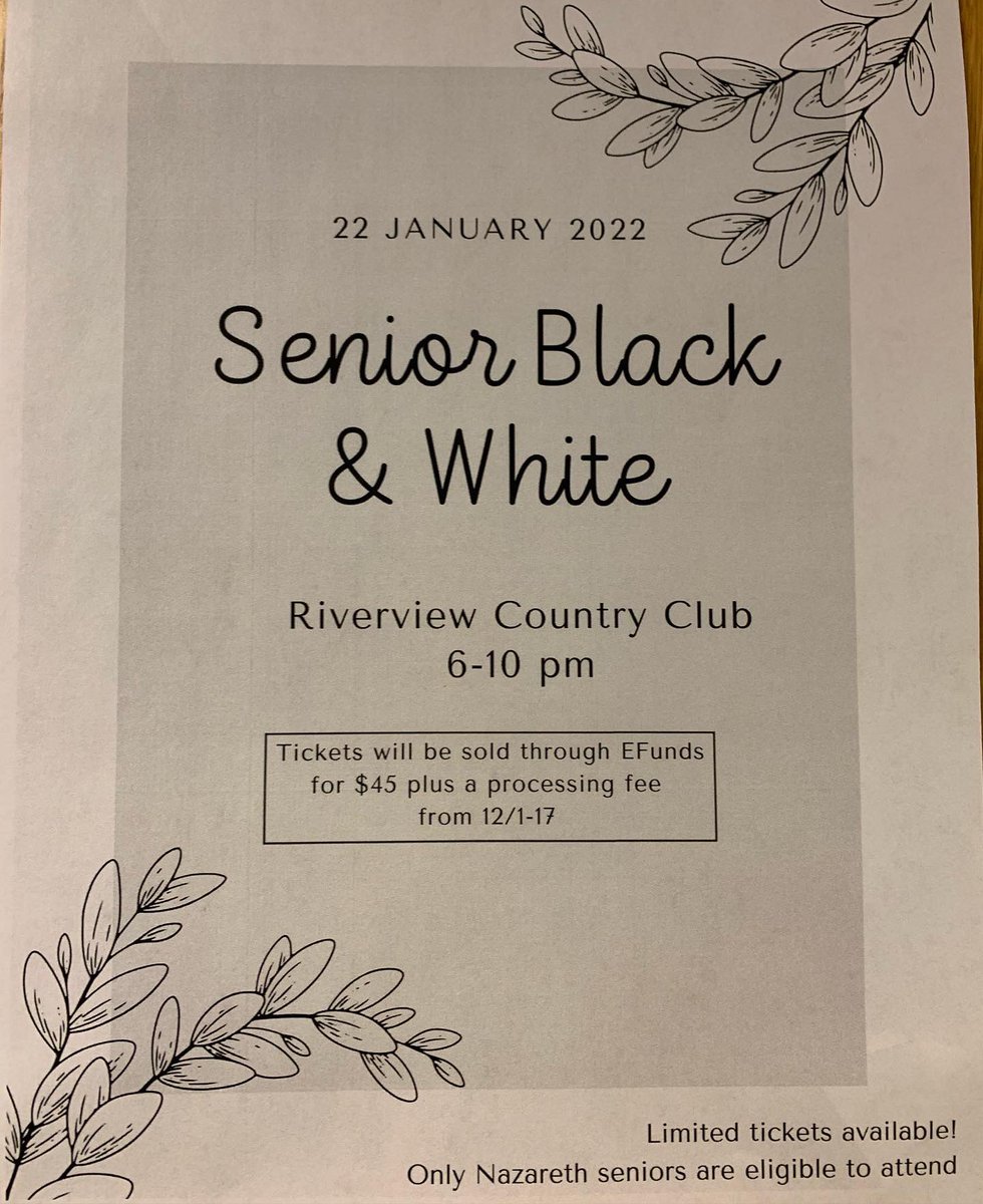 📍🔵⚪️🦅 Seniors, deadline is Friday‼️‼️