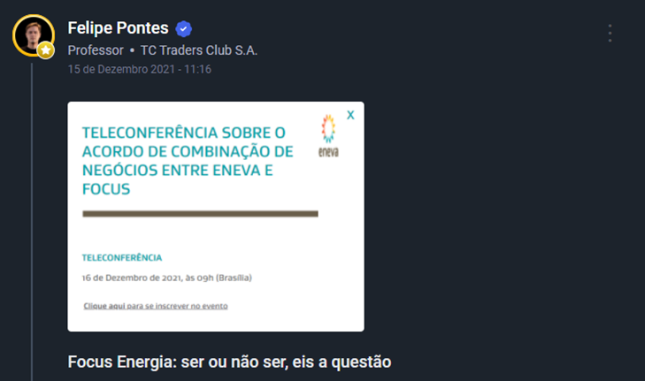 LivroDividendos's tweet photo. Acabei de postar uma tradeidea sobre o caso da Eneva e Focus Energia.
A equipe do Matrix também já soltou um comentário mais cedo.
Vamos pra cima, sem tomar decisão precipitada!
#ENEV3 #POWE3 https://t.co/Hk4wf6VvdH
