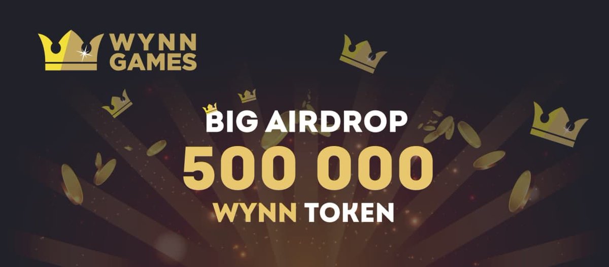 New Airdrop: WYNN GAMES 
Reward: 50 WYNN (50$)
Distribution date: After the event end

🔗 Airdrop Link:  gleam.io/BXj6n/wynn-gam…

-Complete all tasks of the airdrop
-Submit your TRC-20 wallet address
-The airdrop for all participants