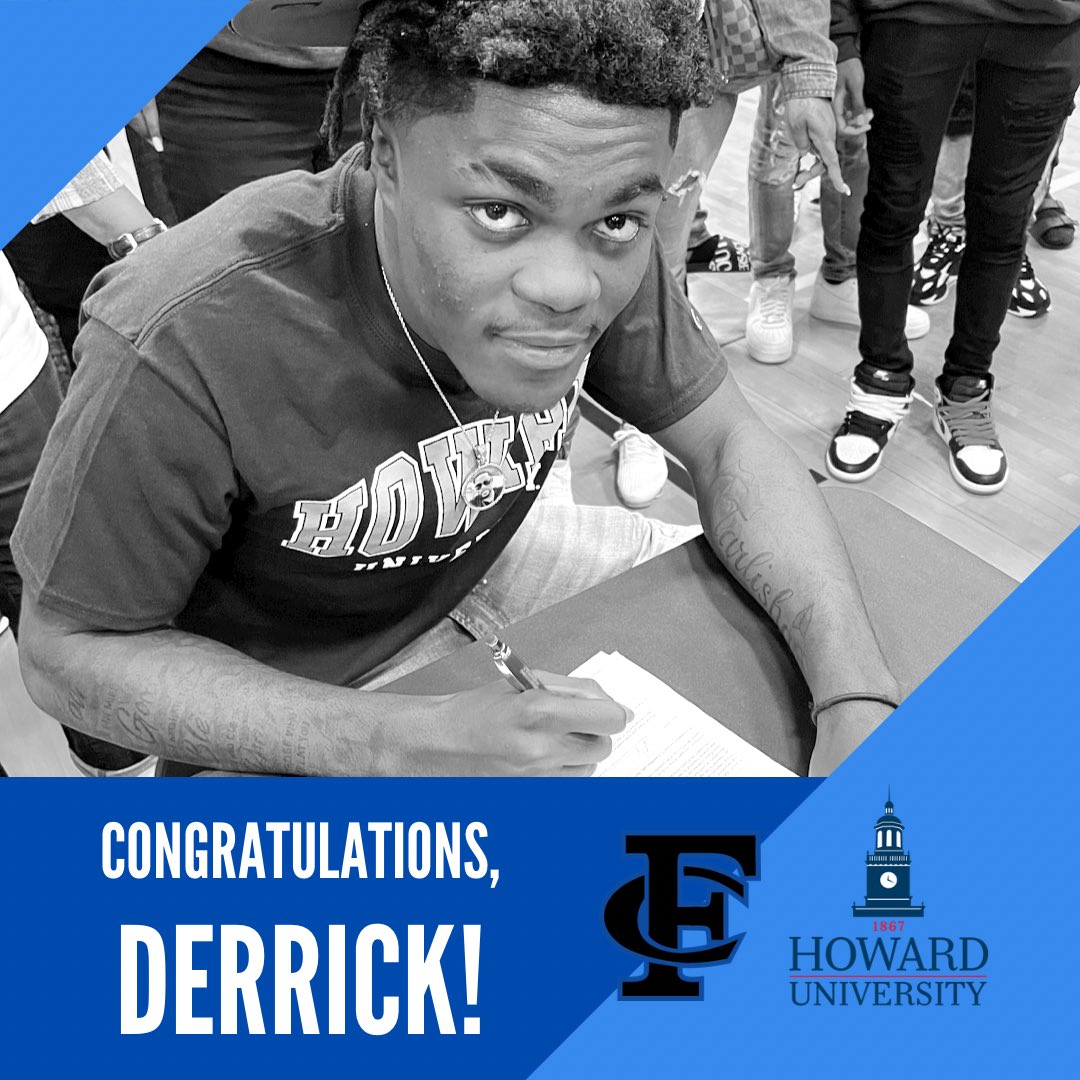 BUCS_FCHS's tweet photo. Congratulations to Derrick Hartley on signing to @HowardUniv today for football! #fcbuccaneers #bucproud https://t.co/oKAgo8ifCN