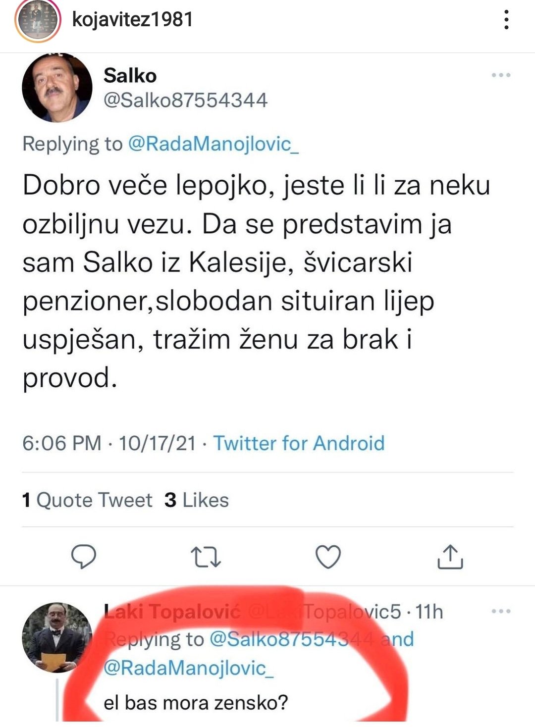 Trazim zenu za vezu i brak