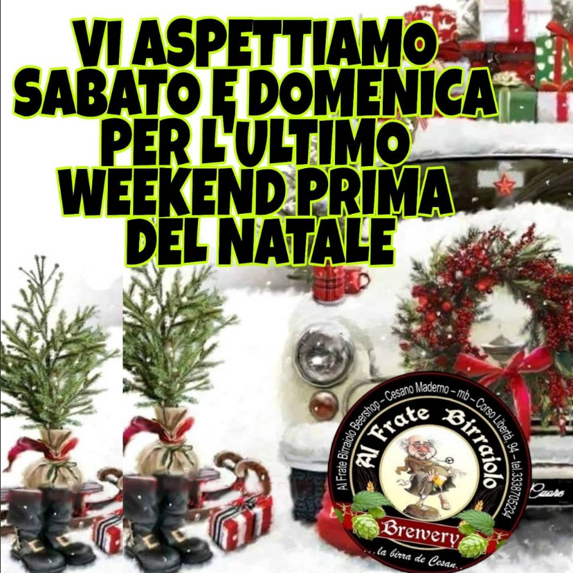 fratebirraiolo's tweet photo. sara' l'ultimo weekend per fare le spese natalizie e.....poi sara' Natale!! https://t.co/lbhOU9j1rY
#birra #natale #confezioniregalo #amazoff https://t.co/ECzbSvWxWq