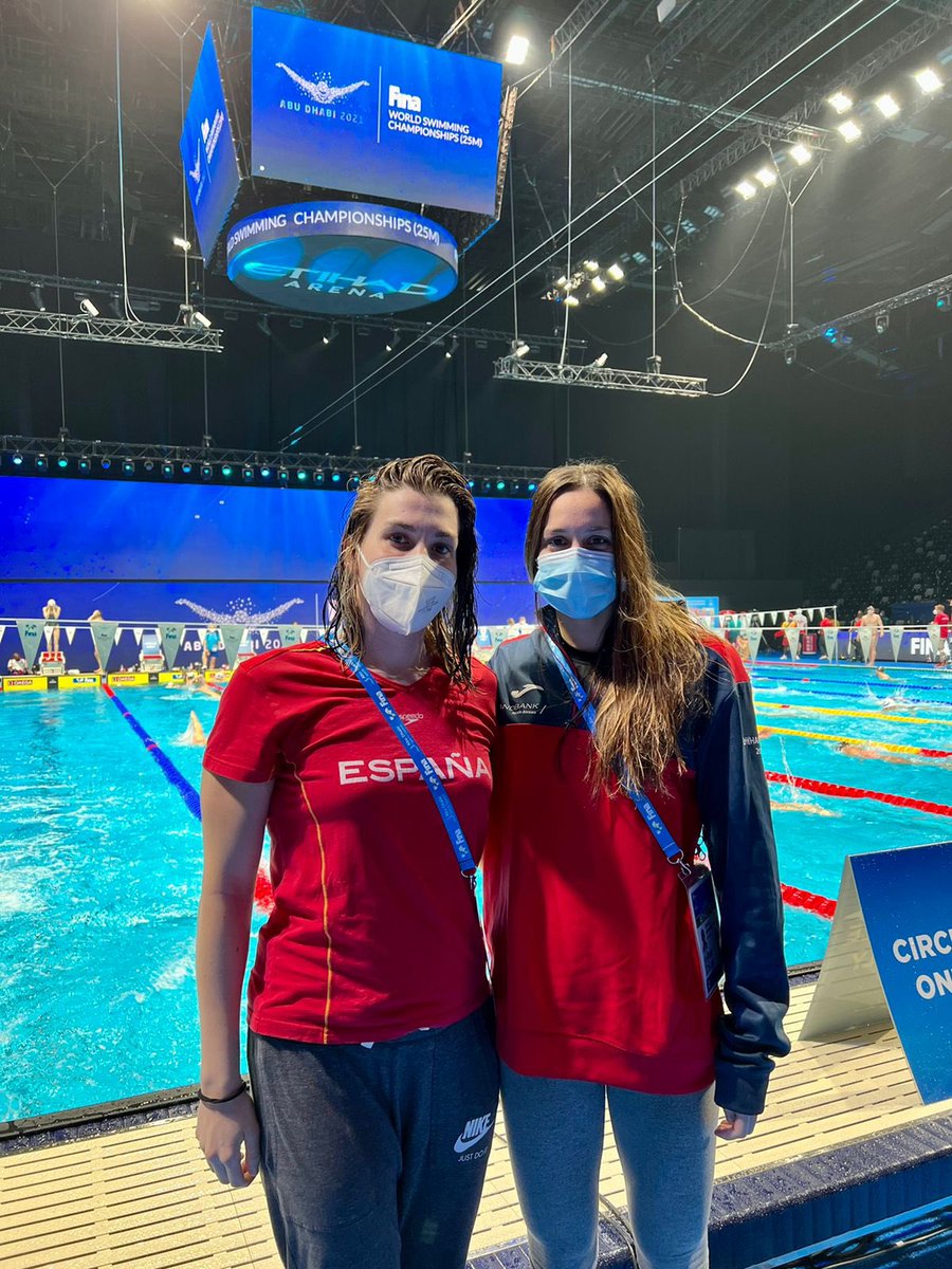 Les nostres🏊🏼‍♀️ <a href="/jimena_spb/">Jimena Pérez Blanco</a> (400st i 800ll) i Mònica Ramirez (50-100ll) preparades per disputar el Campionat del Món a Abu Dhabi que comença demà.

👉🏽Podeu seguir la competició per <a href="/teledeporte/">Teledeporte</a> 

A per totes cracks!
Força des de Barcelona💪🏽

#cnbisbig #clubnataciobarcelona