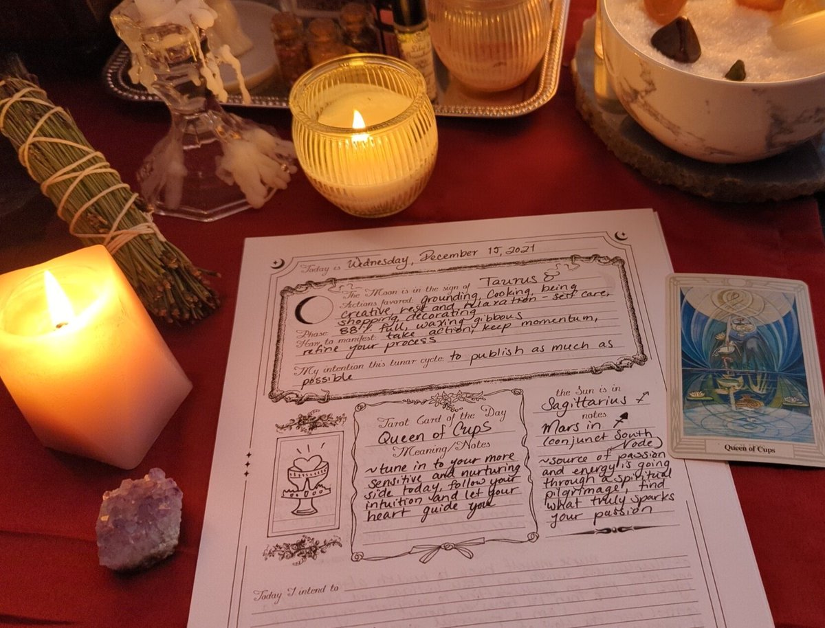 OneStarWisdom's tweet photo. 🌔 Taurus Gibbous Moon ✨ Queen of Cups 🌊 Today you may need to tune into Taurus' more sensual side. Keep refining your process by listening to your inner guidance, but applying it in a grounded way. If you're feeling lost, Mars in ♐ is asking you to find your spark #Horoscope https://t.co/XfGKihe0ZP