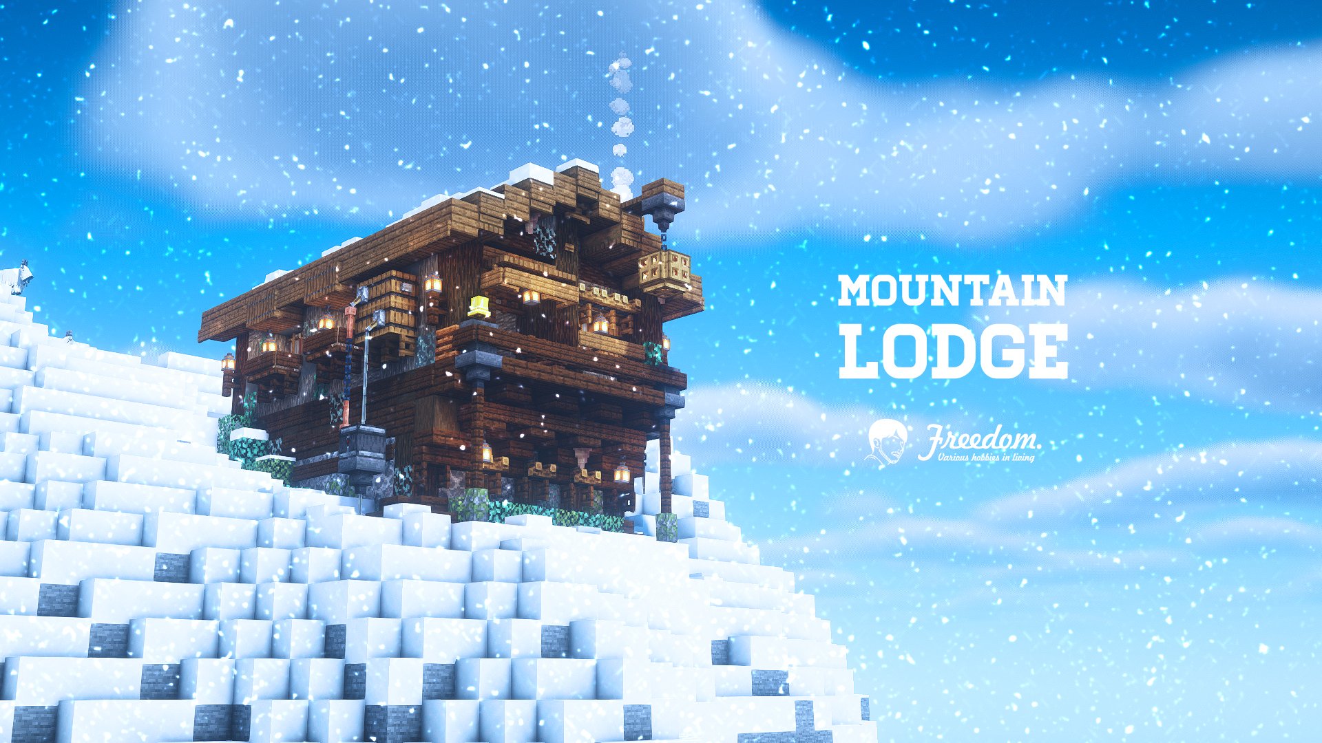 Freedom Mountain Lodge Minecraft House Mountains T Co Ogfazbl0xp Twitter