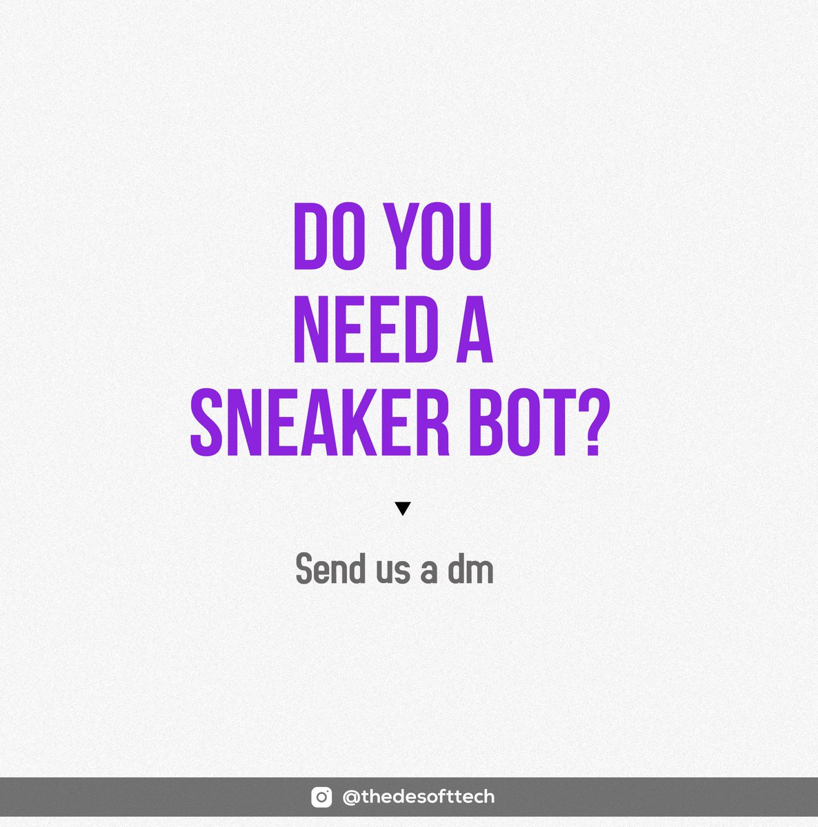 TechDesoft's tweet image. A game-changer software program is Sneaker Bot. 

Are you familiar with the technique and process of the Sneaker bot?

If not, Dm us now to get more knowledge and make your service more strong than before.

#sneaker #sneakerbot #bot #digital #digitalmarketing #marketing #Crypto
