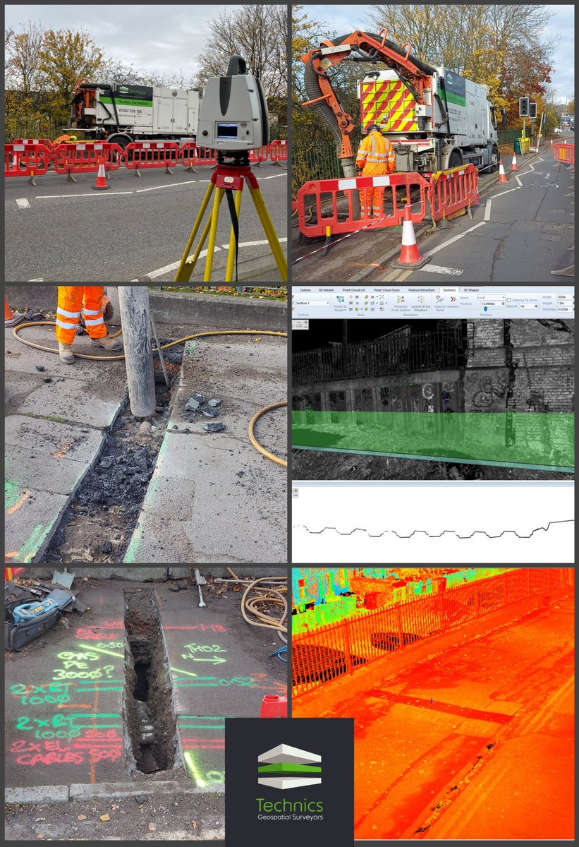 Great work from our team in Wakefield... working with our client to expose and verify buried utilities and carry out a topographical and measured wall survey ahead of their planned works.