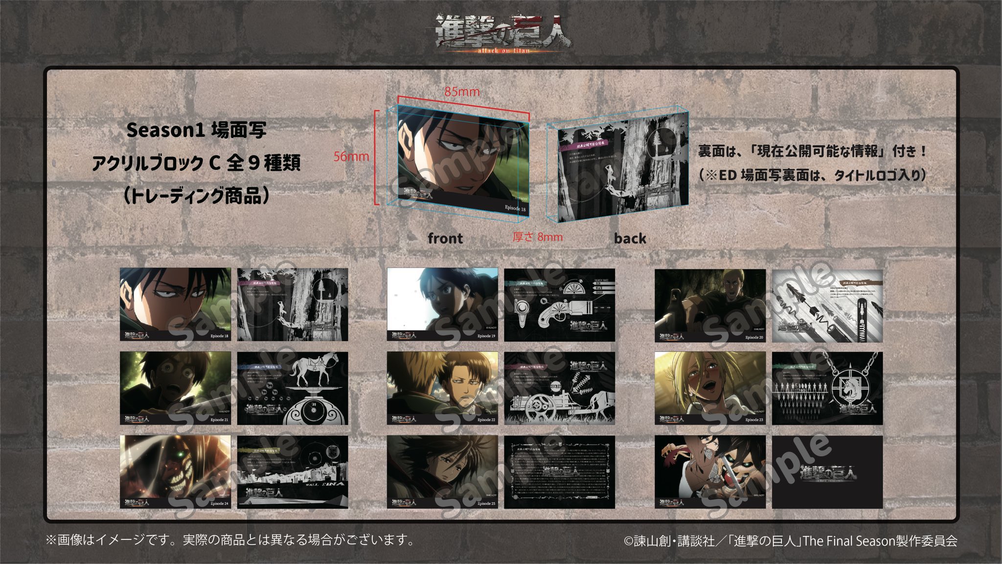 進撃の巨人 場面写アクリルブロック ミカサ 進撃の巨人 アクリルブロック ミカサ – FAN+Life