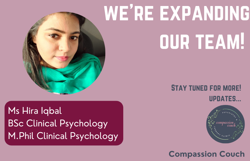 compassioncouch's tweet photo. Our team just got bigger!

Ms Hira Iqbal, a psychologist with experience in numerous areas and types of disorders, is now part of our family at Compassion Couch!

Welcome! https://t.co/4UIH5n9q5U