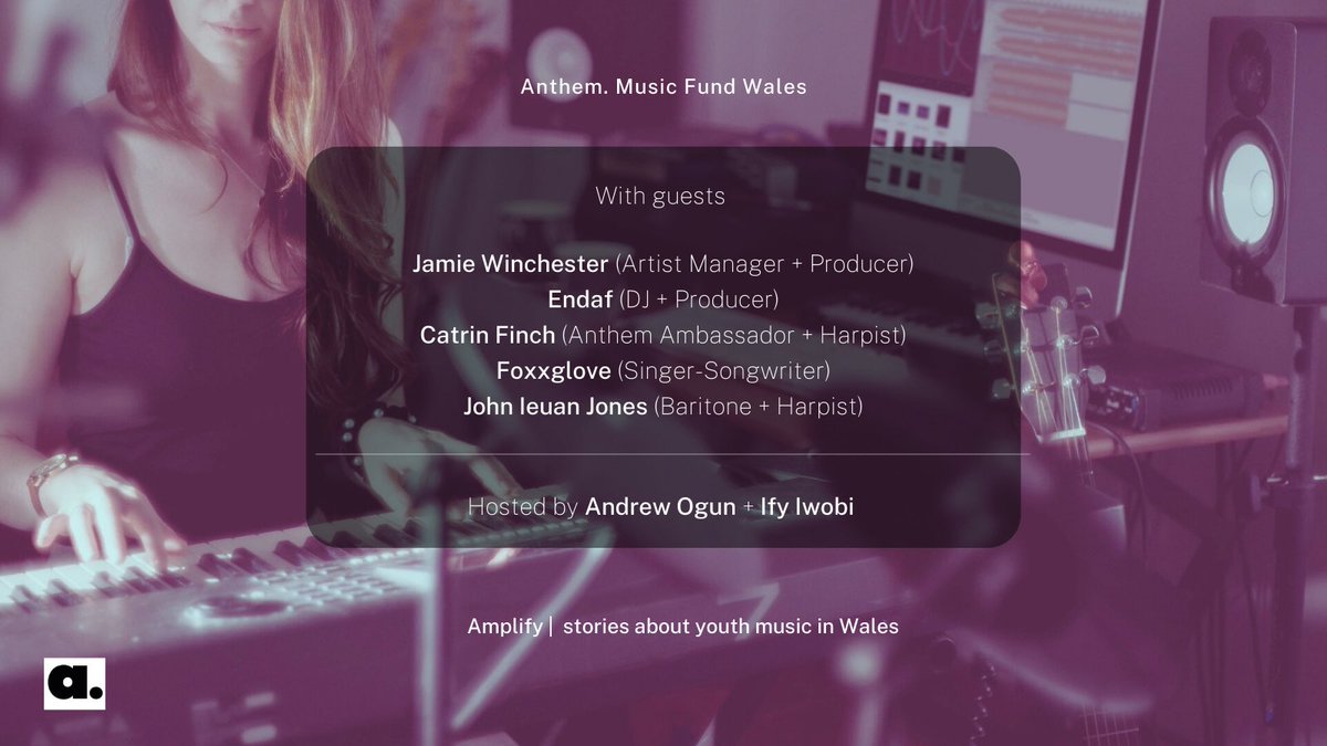 Listen to the new episode of the Amplify podcast! This time we invited some fantastic guests to discuss

 “What are the pathways into music for young people in Wales?”

With advice &amp; stories on starting up &amp; perusing different roles in the music industry

bit.ly/3dXNe1e