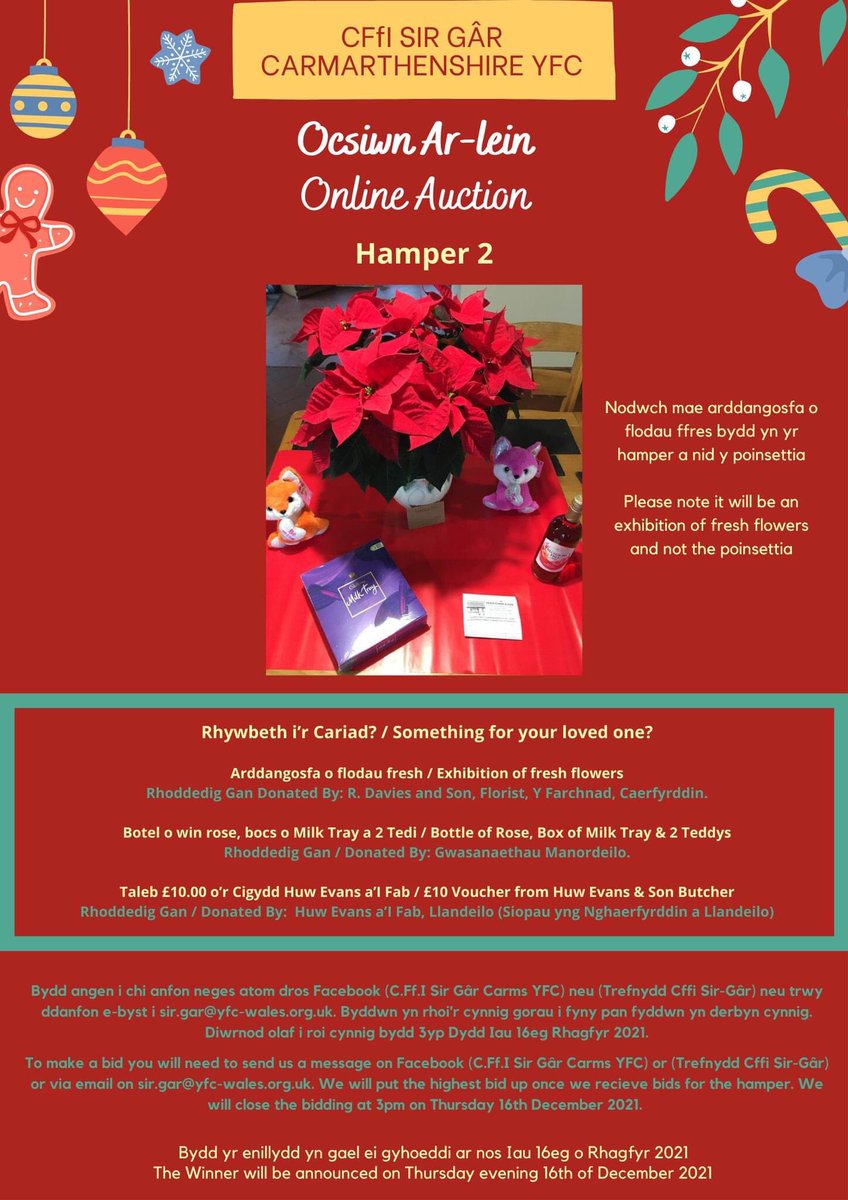 Cofiwch gysylltu os am rhoi cynnig / Contact if you’d pike to place a bid!