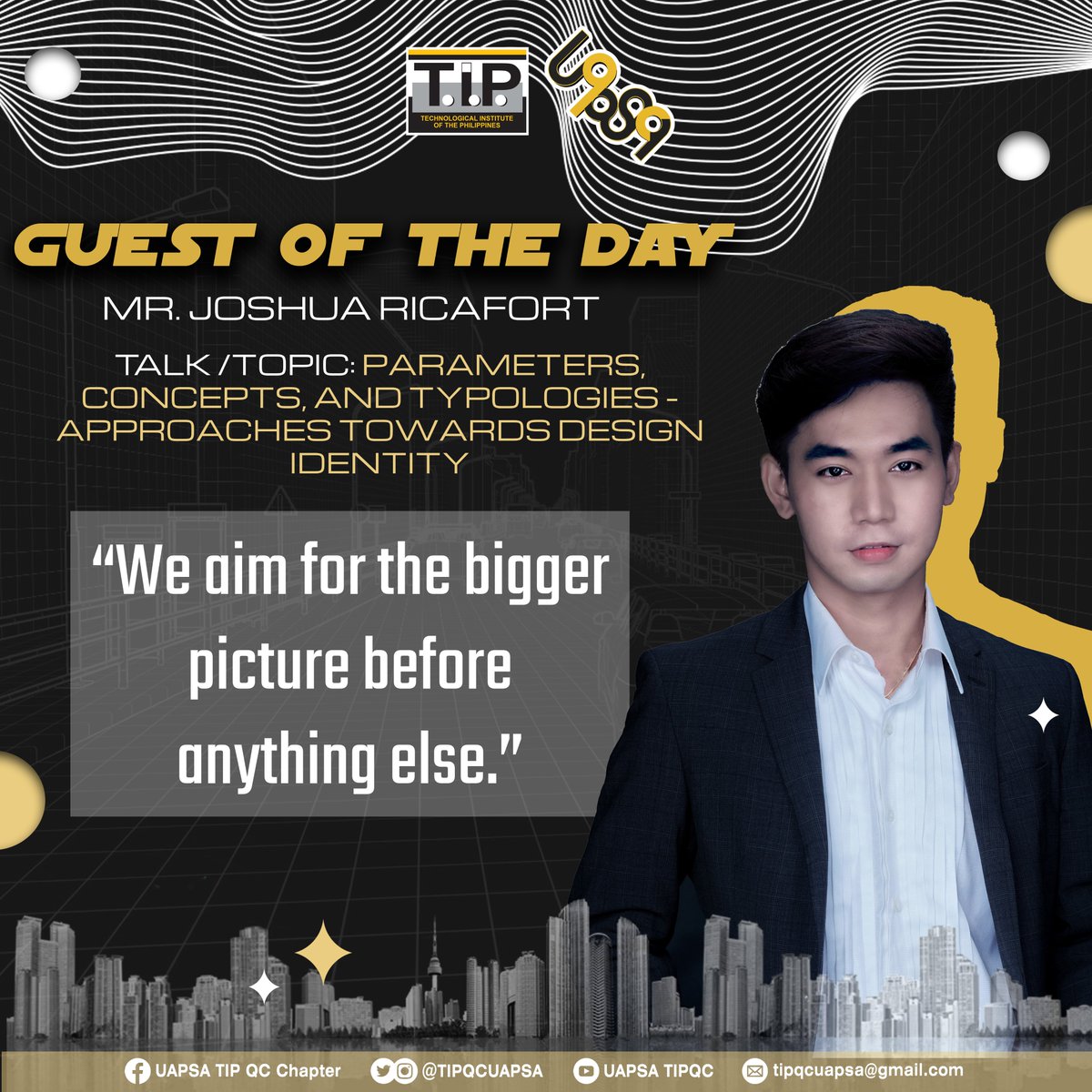 tipqcuapsa's tweet photo. Here’s one of the most inspirational takeaways from one of our special guests, 𝗠𝗿. 𝗝𝗼𝘀𝗵𝘂𝗮 𝗥𝗶𝗰𝗮𝗳𝗼𝗿𝘁! Hope everyone enjoyed the event!🌟
#WeAreUAPSA
#UAPSANAW
#UAPSATIPQC
#NAW2021
#FutureForwardNAW
#IgniteUAPSA
#IgnitingBreakthroughs https://t.co/FGVQZyjIkJ