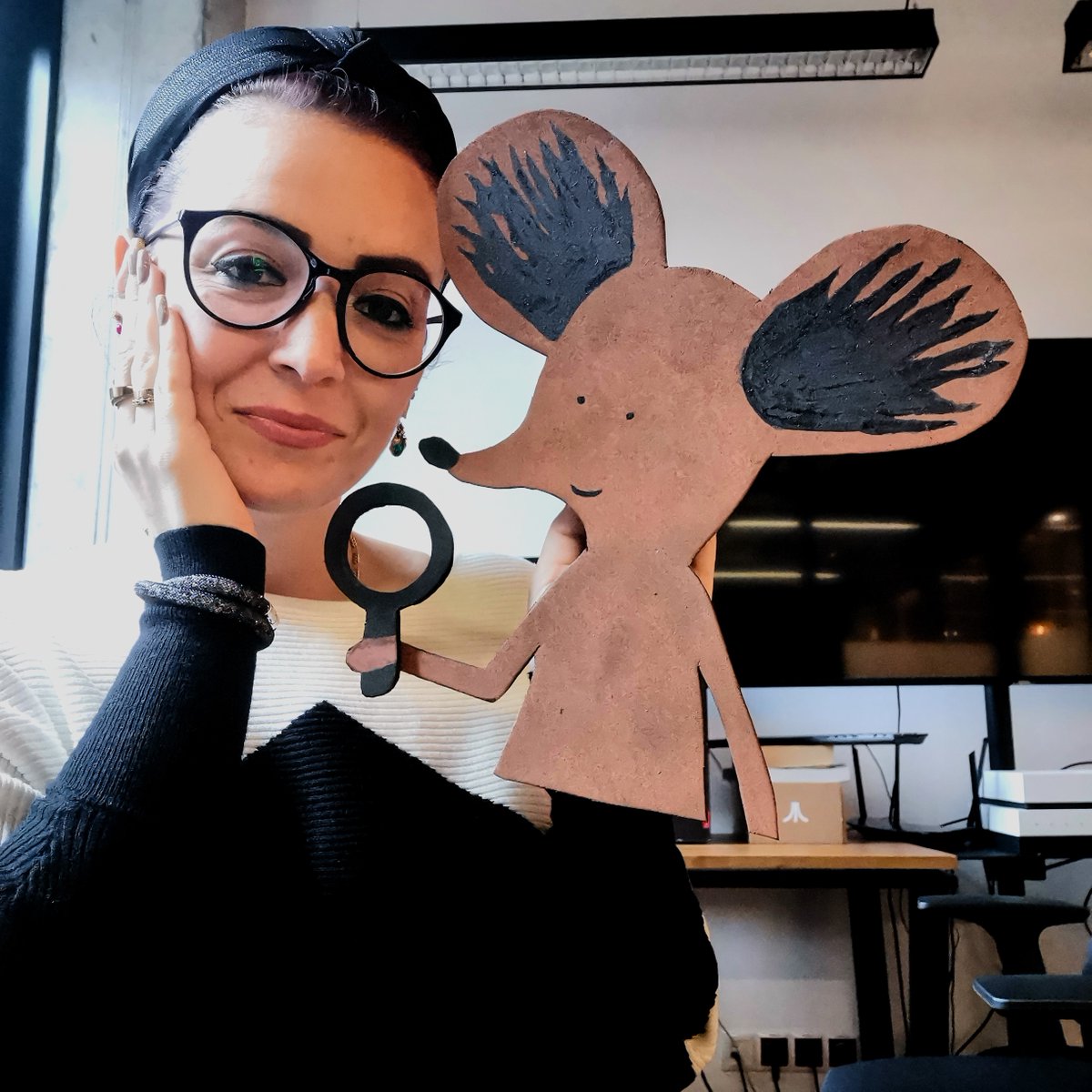 What a magic! 🧙
We transform #wishlistwednesday into #behindthescenes 😎

@MartaRDGames with her little friend you may know from <a href="/LittleMouseEnc/">Little Mouse's Encyclopedia</a> 🐁

Check out our awesome #NintendoSwitch games here:
bit.ly/3DQMiql

#indiegames #indiedev #gamedev #gamers #videogames