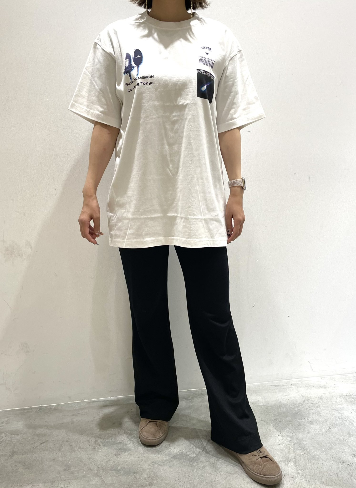 星街すいせい ホロライブ コンバース ロングTシャツ