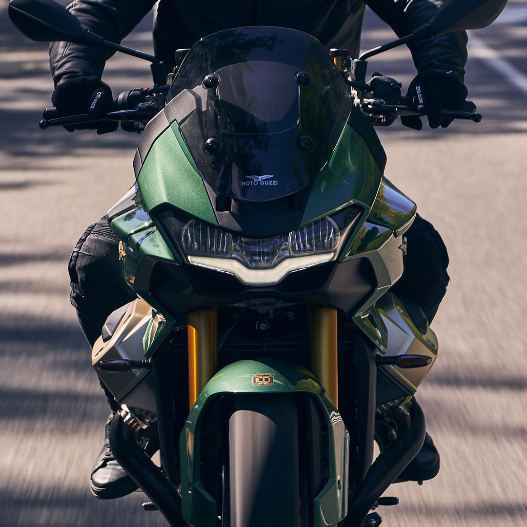 How should we wrap up #2021? 🎊 

We think a sneak peak of our ALL-NEW #V100 might just do the trick... 🔥

It heralds a revolutionary chapter that honours a century of tradition 💯

Who likes the look of this? 🥵

#MotoGuzzi100 #Launch #Motorcycle #NewYear2022 #NewYearsEve