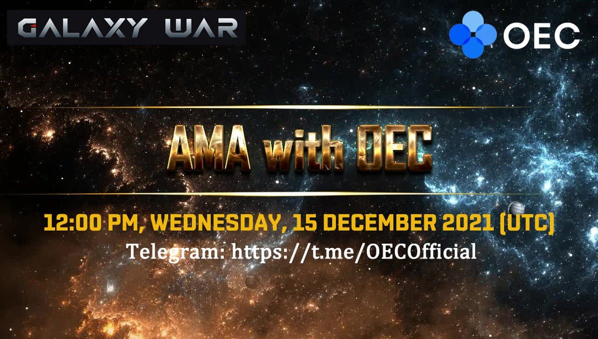 Sam_FreedomMMO's tweet photo. 🎉The most anticipated AMA today.
🥰#GalaxyWar will have an AMA with #OECNetwork.
⏰Don't miss the AMA taking place at 12PM UTC.
✨Venue: https://t.co/PtxQbZIQBz

@JayHao8 @OKExNFT @OKEx https://t.co/A3Ny8IKryJ