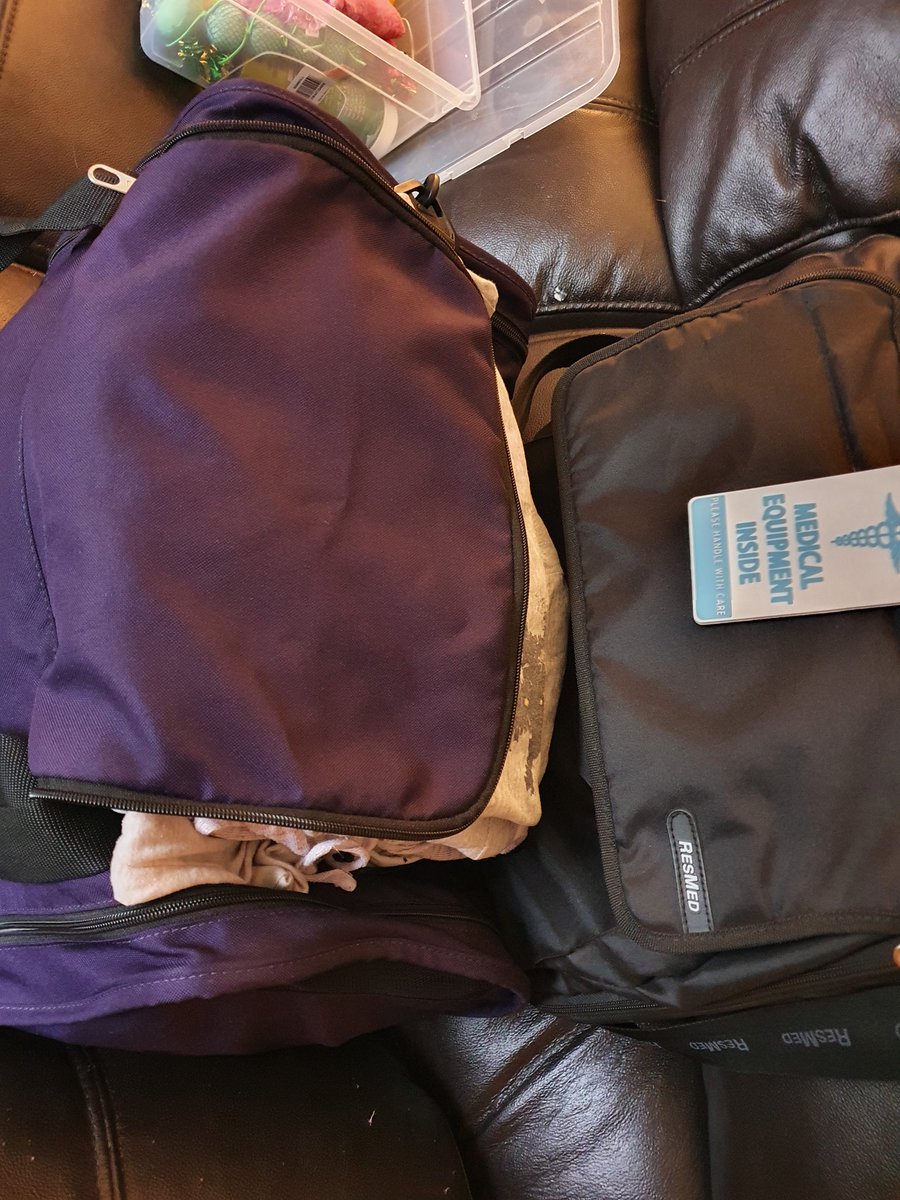 ygglas's tweet photo. Got my Go-Bag ready cos I might be getting admitted to hospital today to get a drain put in my neck. Don't fancy leaving my kitten for any length of time at all because she's so clingy. Missing an exam today too, I'm so fed up. https://t.co/nYIarauBOn