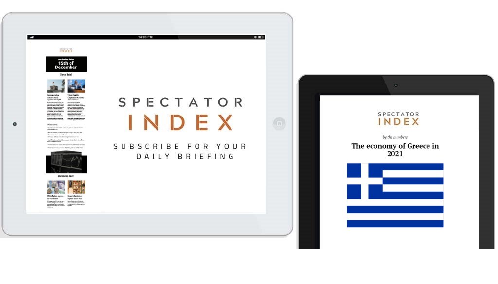 spectatorindex's tweet photo. Spectator Index - 15th December

- Today's news and business briefing

- By the numbers: Economy of Greece

- Market data and summary of study on Alzheimer's 

- Sent to your inbox today at 9am EST, 1pm GMT

Subscription link: https://t.co/2sdvQKxloP https://t.co/LL8S9HiHtL