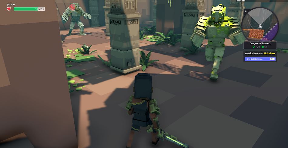 gmldydl's tweet photo. @TheSandboxGame 2 GOLEMS! very very easy~! so nice 
#Sandboxalpha #TheSandbox https://t.co/wRR292wuEQ