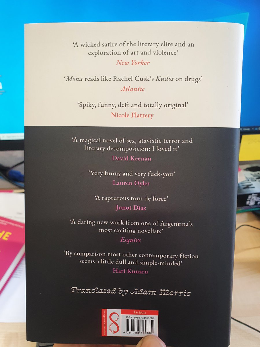 In the office to admire this seriously sexy item by <a href="/poliamida/">pola oloixarac 🇦🇷♥️</a> . Out in February from <a href="/serpentstail/">Serpent's Tail</a> , and abundant with style, intelligence and vicious humour.