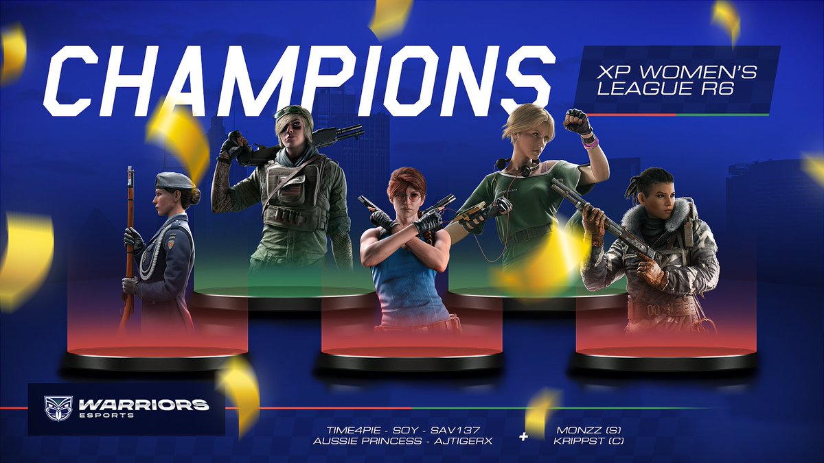 WarriorsESC's tweet photo. 🏆 YOUR XP WOMEN'S LEAGUE S6 CHAMPIONS 🏆

Insane performances all season long, going undefeated in round-robin stage, and not dropping a map in playoffs! https://t.co/UEPLZg0UxY