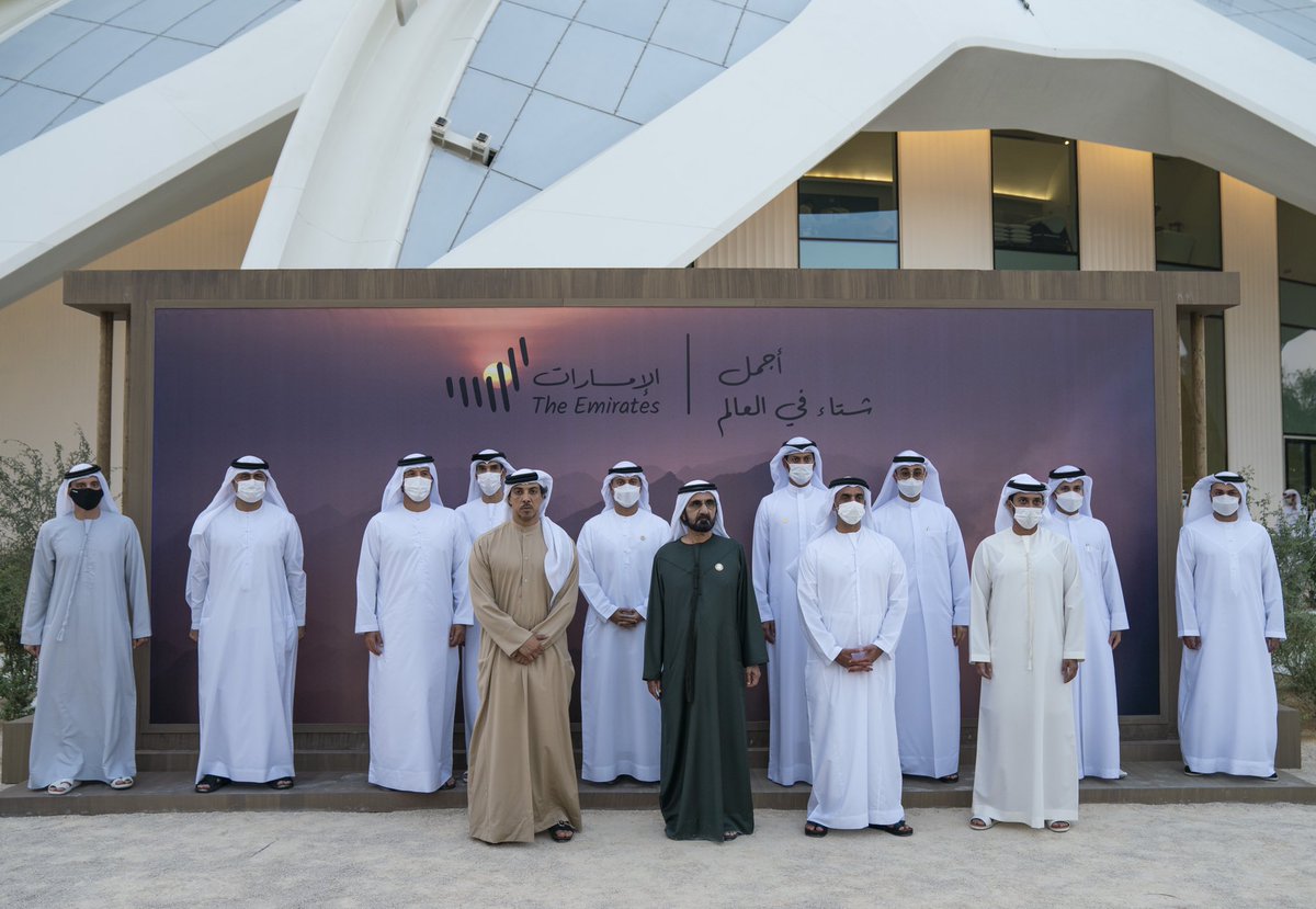 UAEmediaoffice's tweet photo. محمد بن راشد يعلن عن إطلاق حملة #أجمل_شتاء_في_العالم في نسختها الثانية ترسيخًا لمكانة الدولة السياحية ولتنشيط السياحة الداخلية في الإمارات، وذلك في فعالية خاصة عقدت في #إكسبو_دبي_2020 https://t.co/NTEcdtLaM6