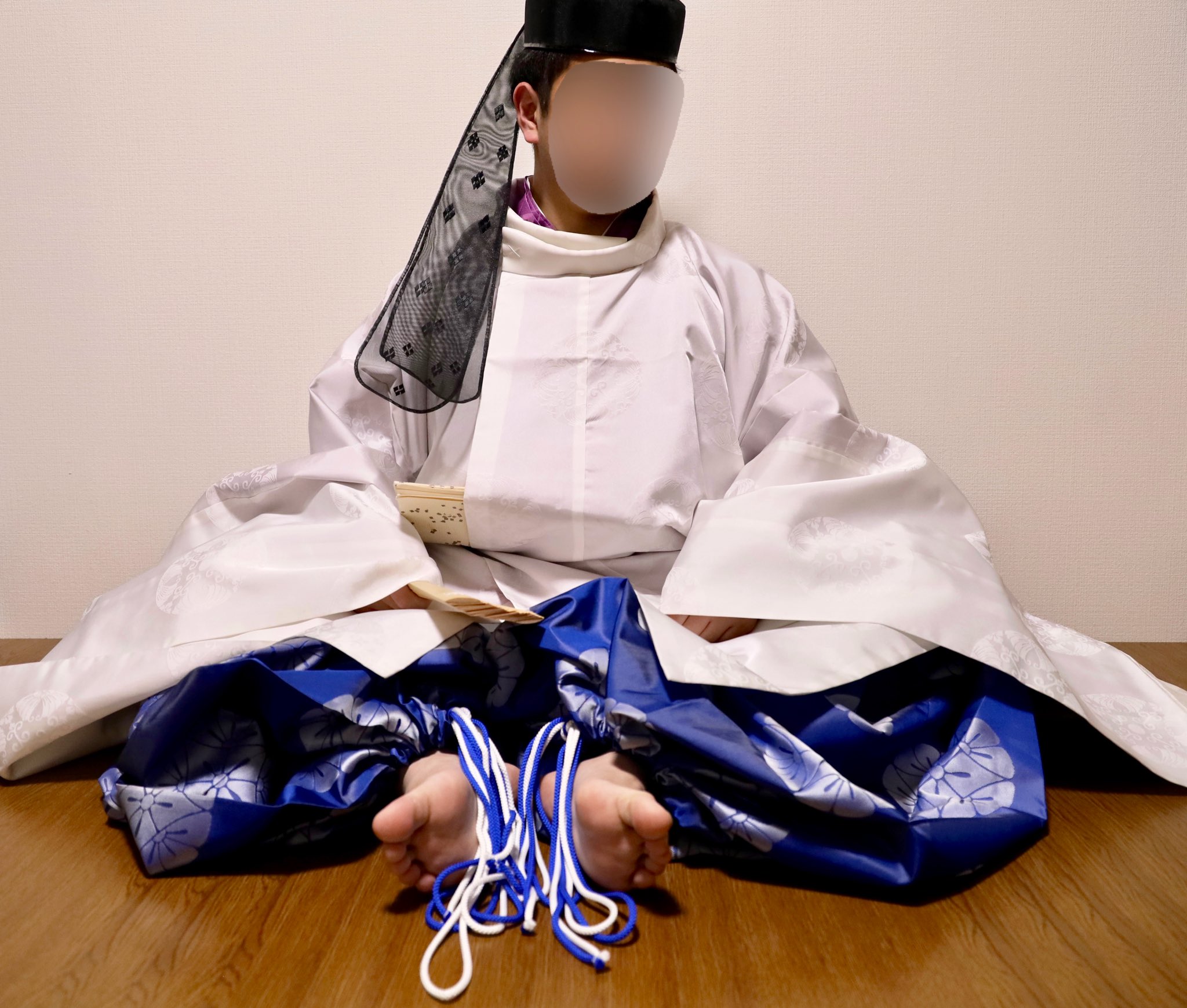 正絹 袖裏付 狩衣 装束 神主 纏めれ 差袴 指貫 衣冠 有職 時代衣裳 