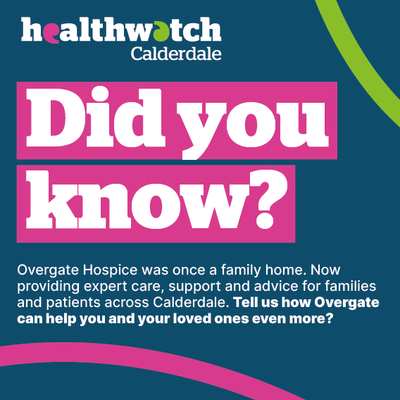 hwcalderdale's tweet image. ❓Did you know? @OvergateHospice was once a family home. Now providing expert care, support, &amp;amp; advice for families &amp;amp; patients across Calderdale, tell us how Overgate can help you and your loved ones even more? surveymonkey.co.uk/r/overgateSmed
#hospicecare #hospice #Calderdale