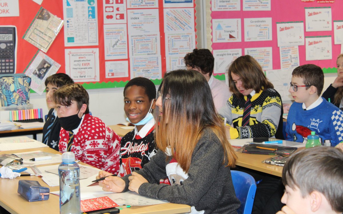 NovaHreodUL's tweet image. Well done 8/1 for embracing the theme #Christmasjumpers 
#mathslesson