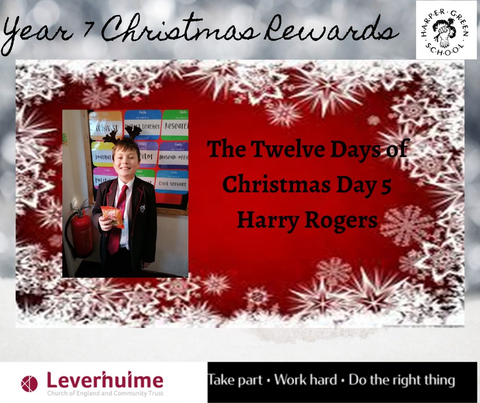 Congratulations to Harry Rogers who has won today's advent draw. #happyChristmas #keepbeinggreat