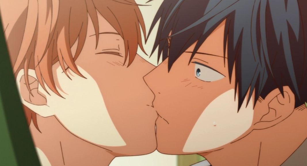 KyosukeYukine's tweet photo. what pure and innocent kiss!
its not even a real kiss , its a very beautiful move done by mafuyu for Ritskua to show him that he really cares about him and he didn't want to see him sad or disappointed ..
its I really love u Kiss..❤️
#givenOVA #Given #ギヴン #anime #mafuyu https://t.co/SdlG6bCCzd