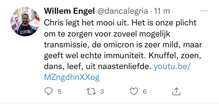 Norbert Dikkeboom (@ndikkeboom) on Twitter photo Once again @TwitterSafety, please follow your rules & policy regarding medical-misinformation and delete <a href="/dancalegria/">WillDoFreedom.com</a> directly as he is saying it is the duty of people to infect other people with Covid19. On behalf of all the vaccinated: thank you! ๐๐ป
help.twitter.com/nl/rules-and-pโฆ Once again @TwitterSafety, please follow your rules & policy regarding medical-misinformation and delete <a href="/dancalegria/">WillDoFreedom.com</a> directly as he is saying it is the duty of people to infect other people with Covid19. On behalf of all the vaccinated: thank you! ๐๐ป
help.twitter.com/nl/rules-and-pโฆ