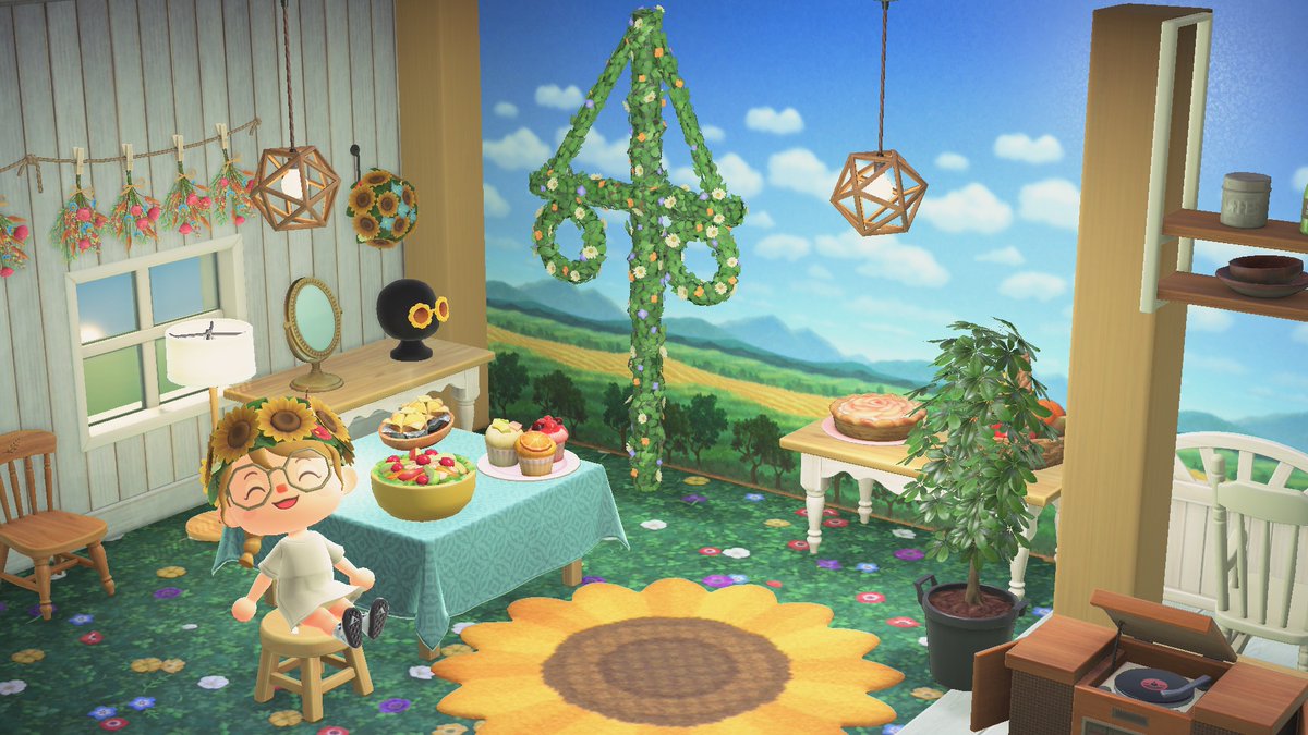 AC_Melinda's tweet photo. [Melinda] Hallo! Bald ist Sonnenwende! Bis zum 22. bietet Nook Shopping tolle neue Items. Mittwinter-Items gibt es für die nördliche und Mittsommer-Items für die südliche Hemisphäre. Ich hoffe, sie gefallen euch! https://t.co/2qLeqTPvPC