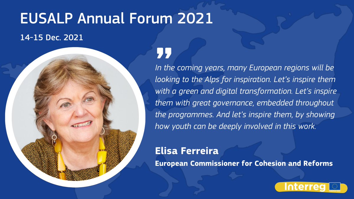 RegioInterreg's tweet photo. ๐ #FORA21 - The #EUSALP covers 7 countries and 48 regions with over 80 million inhabitants. The keystone of the Alpine region? โฐ A successful #crossborder cooperation, enabling to tackle common challenges. Congrats for all the work achieved till now! ๐ช๐ https://t.co/LVkqiI2OuS