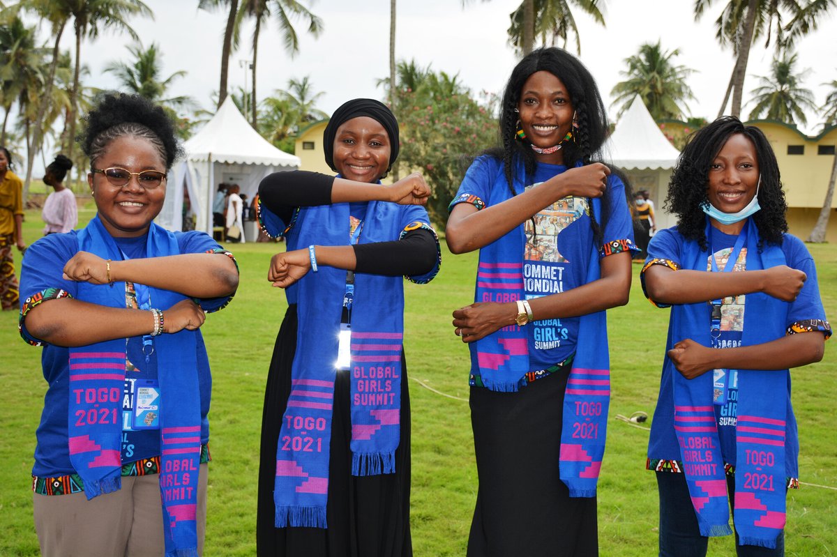 PlanWACA's tweet photo. Pour marquer l'édition 2021 de la #JIF, le #Togo a accueilli pour la 1ère fois le Sommet mondial des filles. 👏👏
Qu'avez-vous pensé de cette édition ? Et d'après-vous quelle recommandation devrait-être absolument implémentée ? ✊✊
#GGESummit
#TogoLeadsEquality
#GirlsGetEqual https://t.co/MvqlfXjUAW