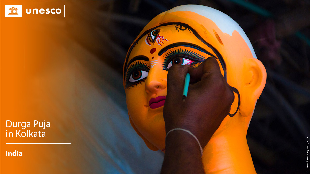 🔴 BREAKING Durga Puja in Kolkata has just been inscribed on the #IntangibleHeritage list. Congratulations #India 🇮🇳! 👏 ℹ️ich.unesco.org/en/RL/00703 #LivingHeritage