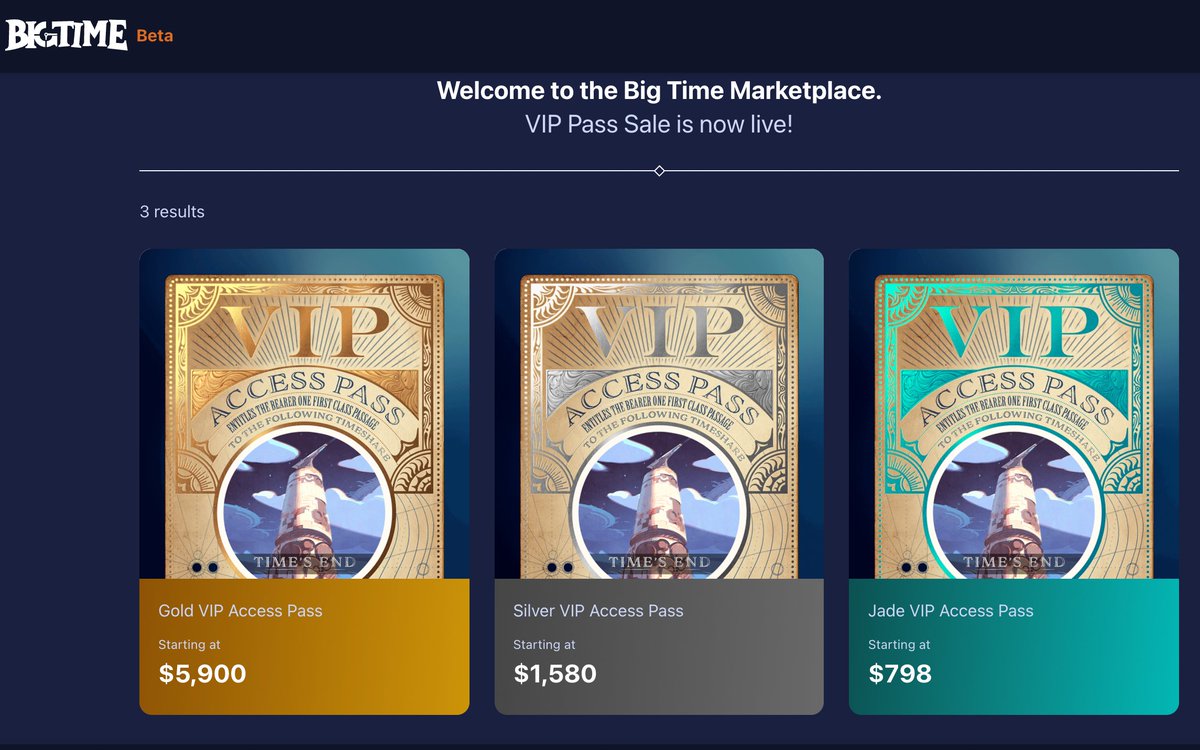 Yoh584's tweet image. 公式でも
通知ないけど
めっちゃ値上げして
VIPパス　また売ってる

 #BigTimeSPACE