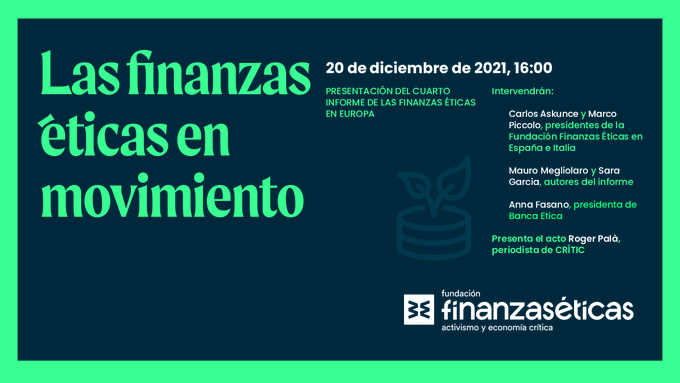 fiareBE's tweet photo. El próximo lunes la @ffinanzaseticas presenta el cuarto informe "Las finanzas éticas en Europa". Cuatro años analizando la evolución de las FFEE en territorio europeo y aportando su mirada a la regulación sobre sostenibilidad de la UE. ¿Quieres saber más?
https://t.co/wanUZdyDZo https://t.co/qhJ3s8BatB