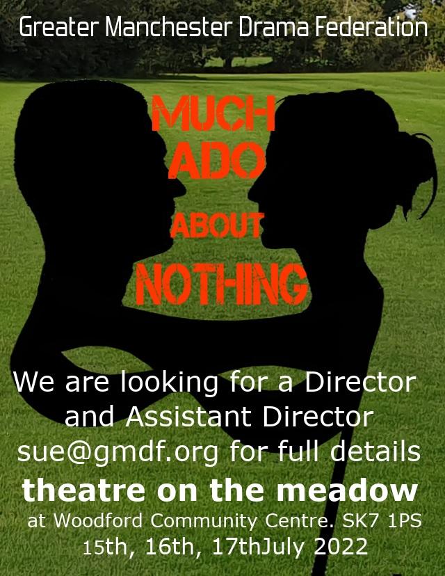 DramaGroups's tweet photo. Greater Manchester Drama Federation are looking for a Director and Asst Director for Much Ado About Nothing see https://t.co/XH5G8Ihl7H #OffBackStage @GMDFdrama - list your #OffBackStage notice on https://t.co/XH5G8Ihl7H free! message @DramaGroups or email contact@dramagroups.com https://t.co/0BnmlnhM9W