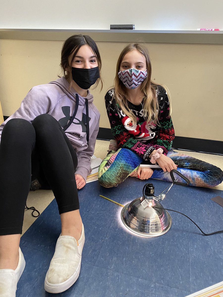 MsSanker's tweet photo. Lab: To Absorb or Not to Absorb? with 6th grade. Testing how color (by using a black and white piece of paper) affects the rate of energy absorption! #MVLearningFocused https://t.co/AlXHJD5zT3