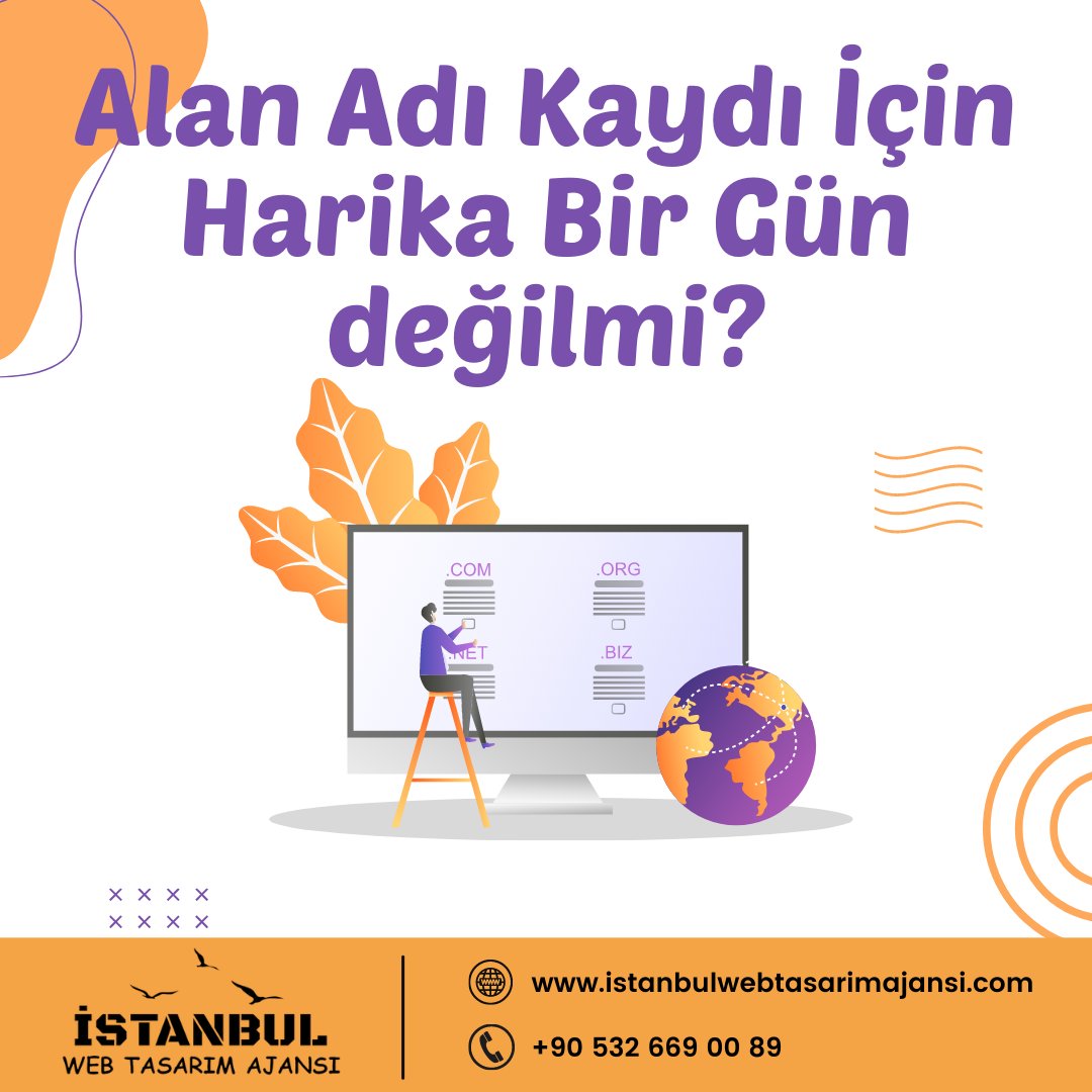 istwebajansi's tweet photo. Alan Adı Kaydı İçin Harika Bir Gün Değil Mi ? 
Hemen Sizde  Dijital Dünyadaki Yerinizi Alabilirsiniz. 
#domain #hosting #dijitalpazarlama #adwords #internetsitesi #java #crm #google #startup https://t.co/MOqwDpEM5c