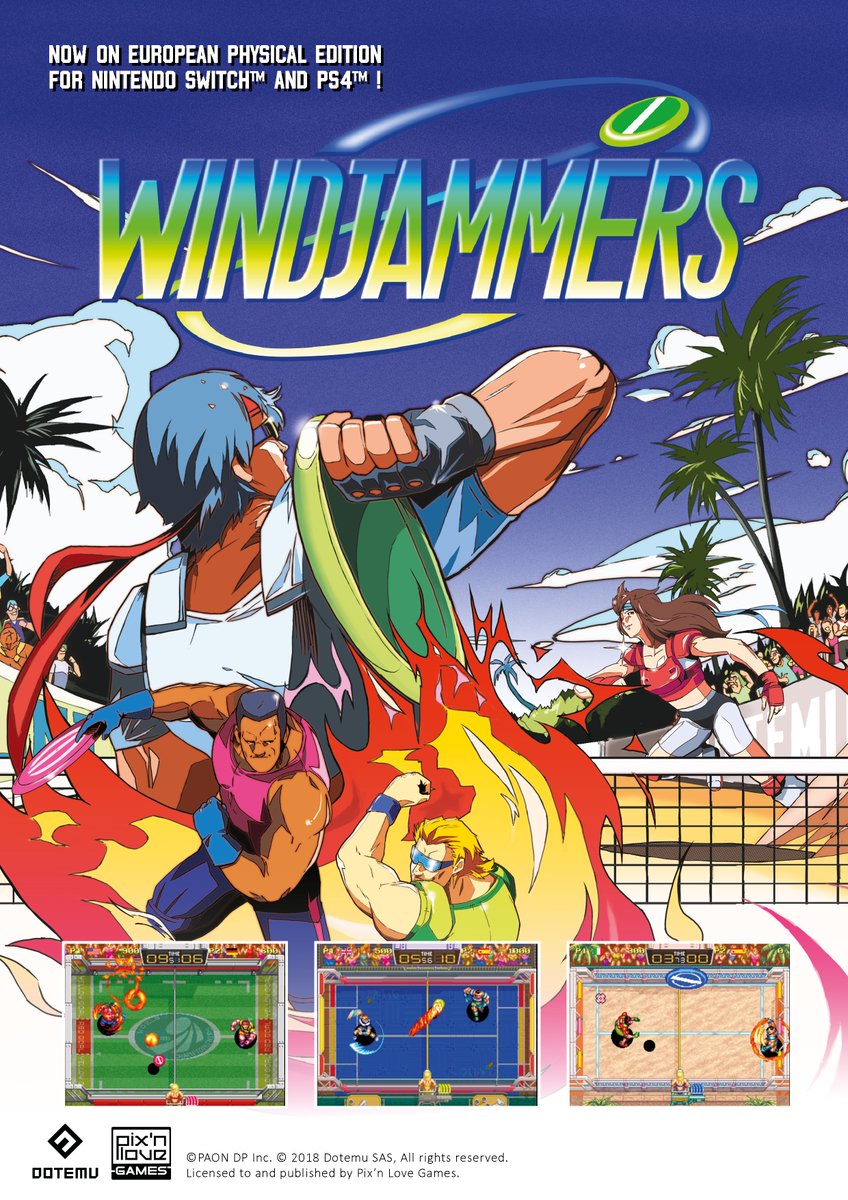 Love Games on Twitter: "Two different eras. One and only philosophy: fun! 🔥 Crafted with love and passion by @Dotemu, WINDJAMMERS &amp; WINDJAMMERS 2 🥏 are coming soon in physical edition