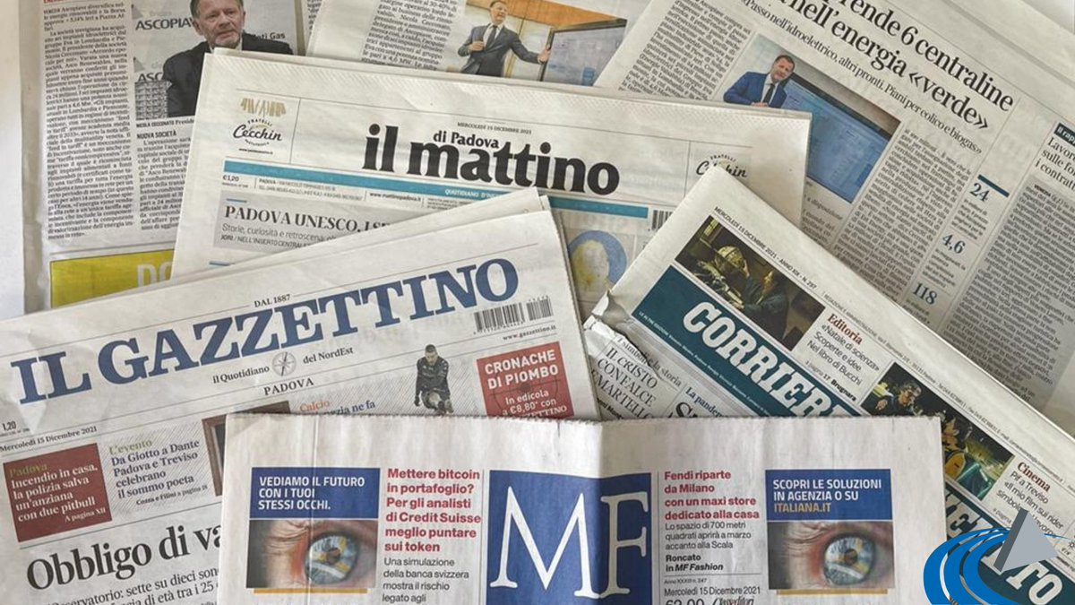 Il #GruppoAscopiave entra nel settore #idroelettrico. 

Siglato un accordo con il Gruppo EVA per l'acquisizione di sei impianti idroelettrici situati in Lombardia e Piemonte per un valore di 24 milioni di Euro. 

La notizia sui quotidiani di oggi ⬇