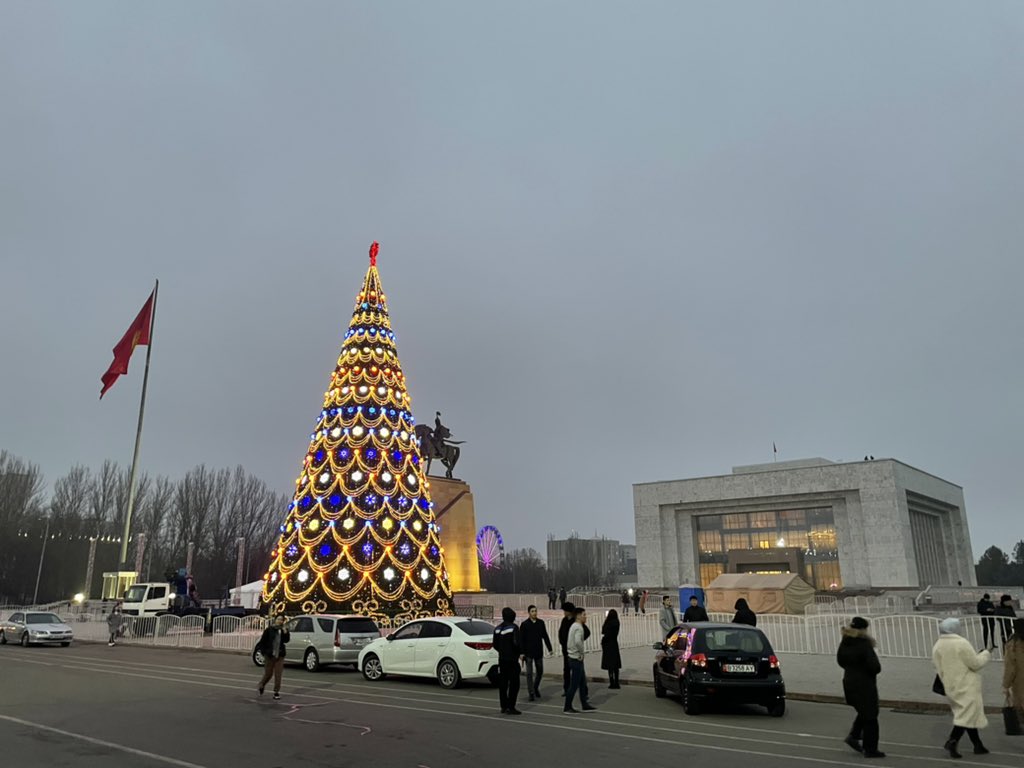 Bishkek showing off it’s Christmas spirit.