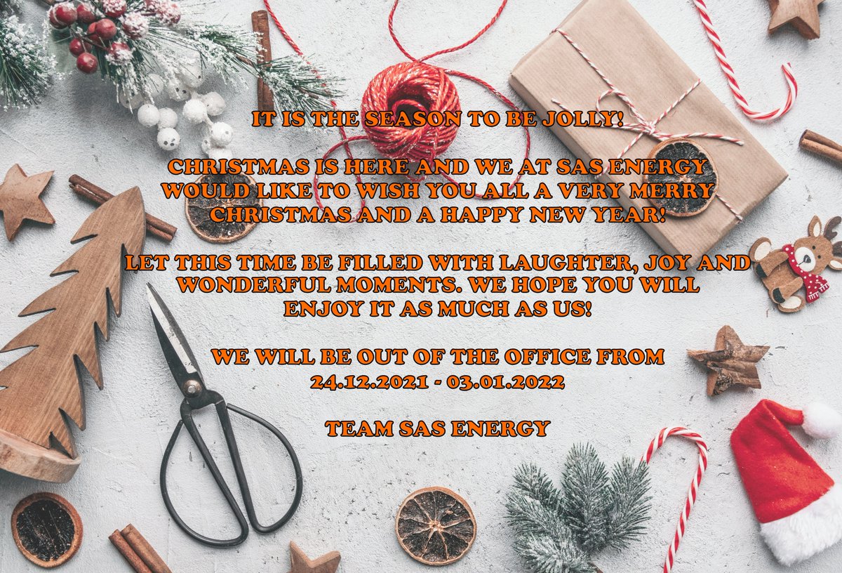 solaradvanced's tweet image. To a joyful present and a well-remembered past. Best wishes for Happy Holidays and a magnificent New Year.

Merry Christmas and a Happy New Year from SAS ENERGY