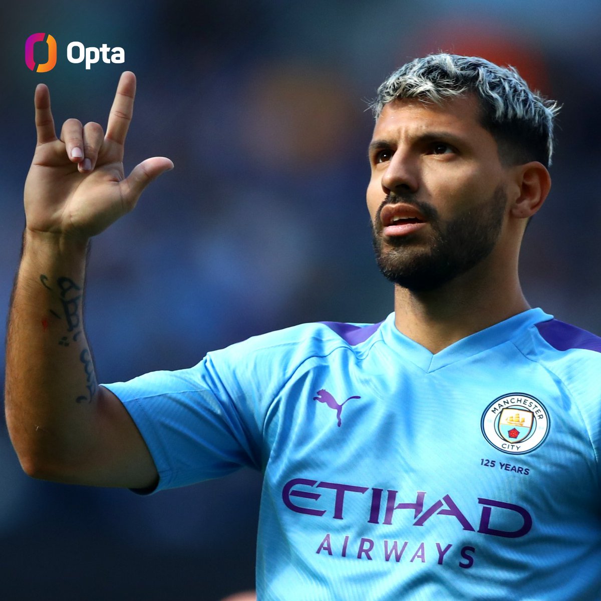 OptaJoe's tweet photo. 2,520 - Sergio Agüero could play another 2,520 minutes of Premier League action without scoring (the equivalent to 28 full games), and he would still have the best minutes per goal ratio of any Premier League player (20+ goals). Stupendous. https://t.co/47TbHNeGnl