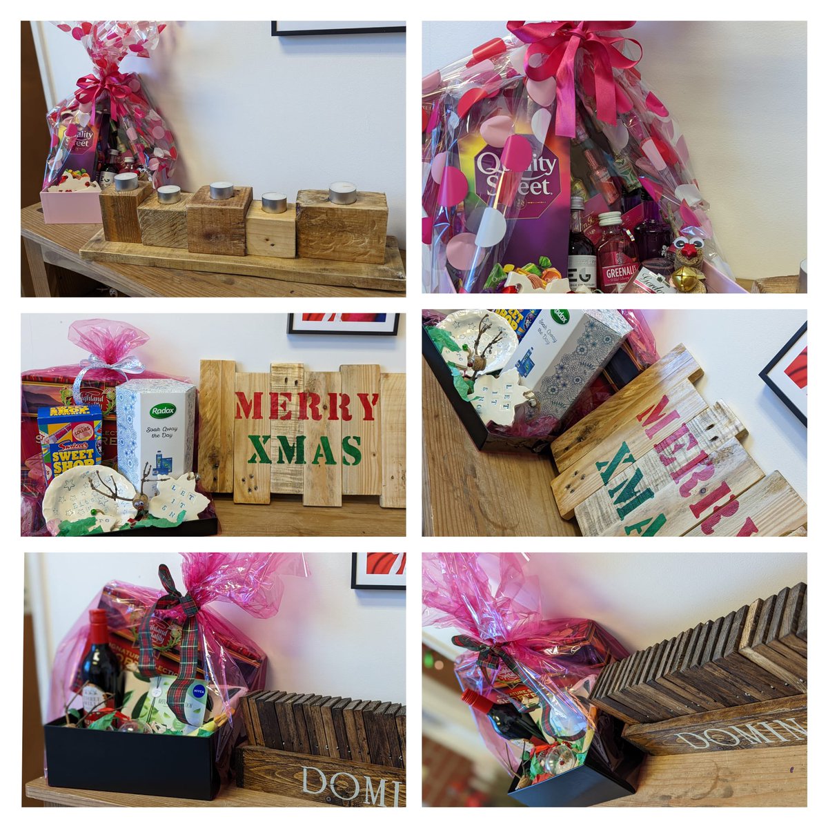 TheHHG's tweet photo. Fancy winning this fantastic Christmas hamper? Which includes lots of beautiful handmade items and festive treats. We have numbers 1 to 100, pick a number for £1 or pick 7 numbers for £5! Who wants to play?? 💜🤗 https://t.co/TtX5OL94w1